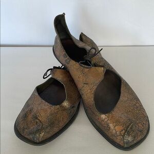 Cydwok Bespoke Distressed Leather Copper Size 39